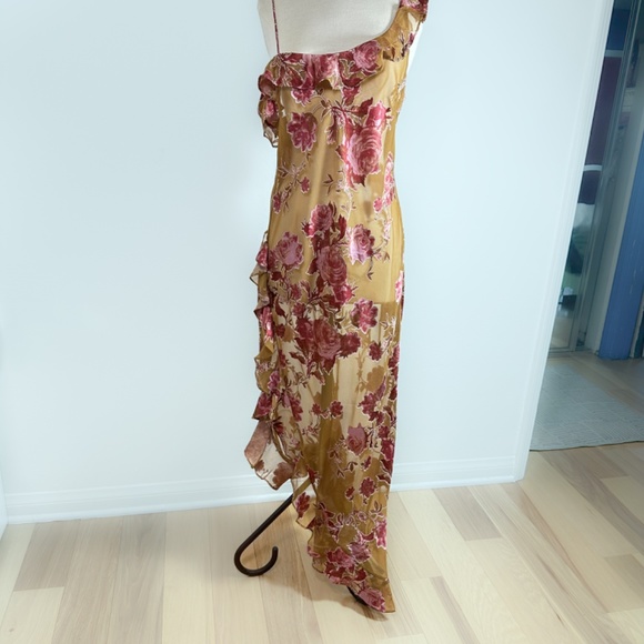 NWT Free People Bed of Roses Slip Gold Wood Combo size Medium - Picture 6 of 14